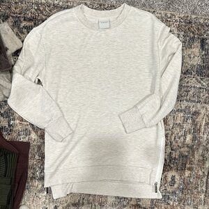 Varley Ivory Marl Charter Sweat Sweatshirt